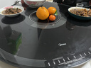 美的（Midea）小欢聚暖菜板加热热菜保温板 2000W电陶炉火锅家用多功能旋转餐桌转盘年货节（圆形80CM）HBU80YH 实拍图