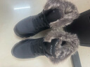 全洲狼 雪地靴男冬季新款东北棉鞋男大码抗寒防水加绒保暖轻便防滑靴子 黑色棉鞋-升级版 加绒 42 (260mm) 实拍图