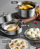 炊大皇304不锈钢三层蒸锅家用复合底汤锅蒸馒头包子可视高拱盖32cm 实拍图
