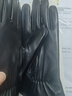 美洲野牛真皮手套男士棉羊皮手套触屏男长款冬季保暖防风骑行新年礼物男 黑色 L 实拍图