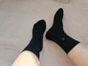 皮尔卡丹袜子男士秋冬季100%纯棉抗菌防臭厚款休闲运动耐磨全棉商务中筒袜 实拍图