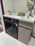 JOMOW蜂窝铝洗衣柜阳台一体台盆洗衣洗手脸池槽洗衣机柜滚筒伴侣浴室柜 105CM 右盆 奶茶色 送抽拉龙头 实拍图