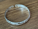 顺庆银楼 银手镯繁花似锦40克镯子女款足银开口银饰品加厚 送长辈新年礼品 B42新款繁花似锦40克±1克配证书 实拍图