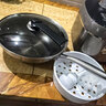 炊大皇 炒锅 304不锈钢炒菜锅煎锅 平底不粘炒锅32cm 可立可视盖不挑灶 实拍图