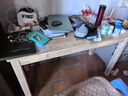 意米之恋全实木电脑桌办公桌简约学习桌写字桌 原木色 1.2m SZ-03 实拍图