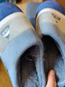 俞兆林（YUZHAOLIN）棉拖鞋男女冬季软底保暖家居室内特大码家用棉鞋 蓝色 46-47 实拍图