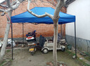 京安通 雨棚遮阳棚 户外加厚遮阳折叠式四脚太阳伞停车棚  2*3m蓝色 实拍图