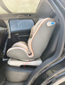 贝倍适（BAYBETSS）儿童安全座椅汽车用0-4-12岁宝宝360度旋转婴儿车载坐椅ISOFIX 米灰色【遮阳棚+上拉带+侧保护】 实拍图