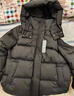京东京造羽绒服女90鸭绒泡芙春秋2038新款女女士外套 短款 纯净灰 2XL 实拍图