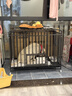 憨憨宠 狗笼 狗笼子中大型犬小型犬带厕所加粗加固金毛拉布拉多方管笼子 升级六面全方管110*75*90cm 90斤内适用 实拍图