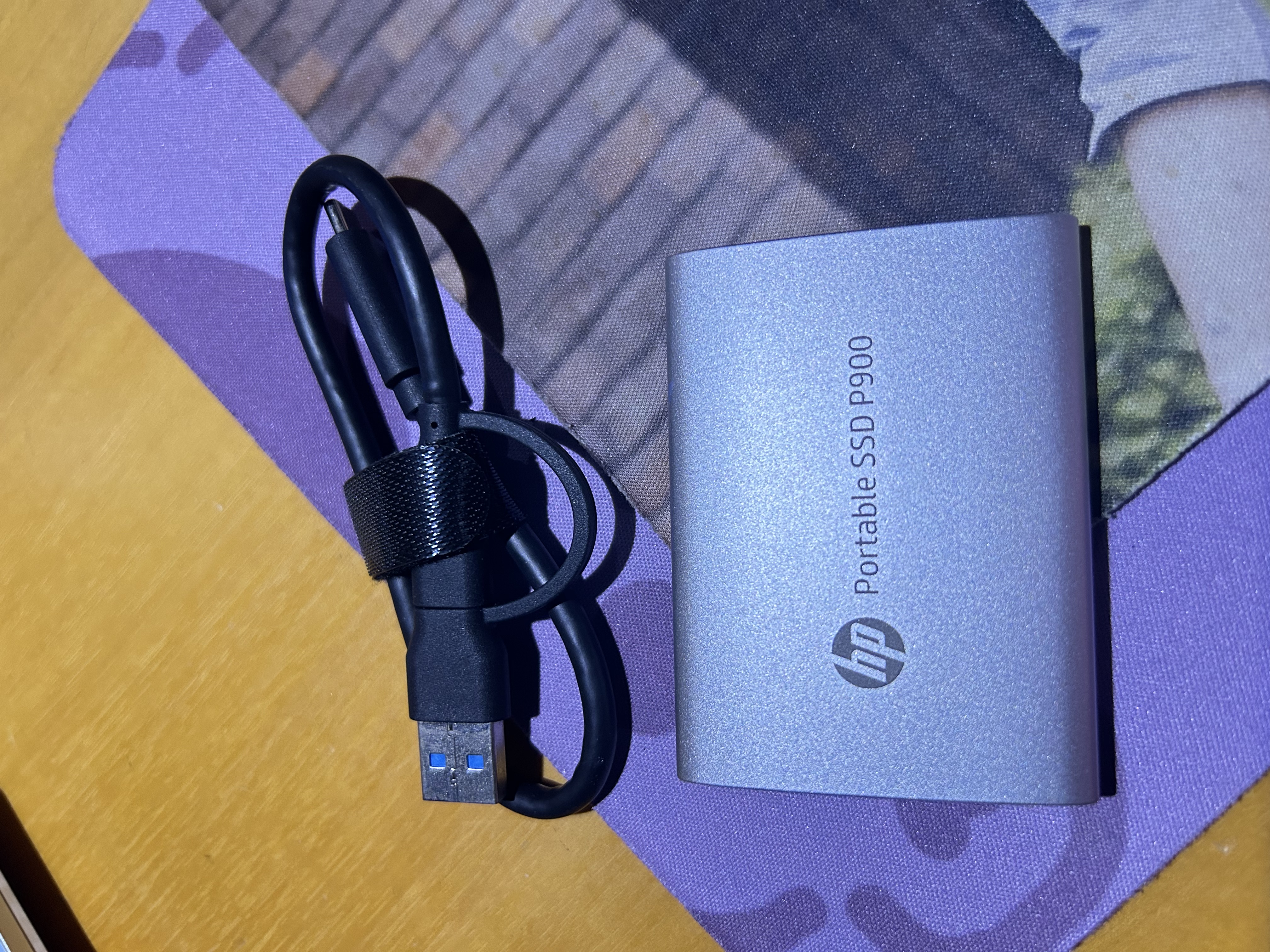 惠普（HP） 1TB 移动固态硬盘P900（PSSD）USB3.2 ssd 2000MB/s Type-C钛空银 手机直连办公备份扩容游戏 实拍图