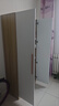 束寻【上门安装】衣柜现代简约实木挂衣杆经济型简易组装出租房卧室 两门80*40*180暖白+胡桃色 自行安装 实拍图