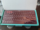 罗技（Logitech）时尚系列 K380 无线键盘 蓝牙办公键盘 女友 便携超薄键盘 笔记本键盘 红色 实拍图