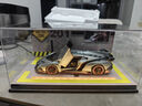 活石兰博基尼车模合金汽车模型仿真限量版手办男生生日礼物退伍纪念品 兰博毒药【银】+皮质底座防尘罩 2026火的玩具跑车模型纪念品仿真高档 实拍图