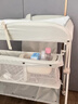 babycare尿布台多功能可折叠新生儿护理台抚触洗澡便携婴儿床-温特绿 实拍图