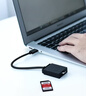 绿联 USB3.0高速读卡器 SD/TF二合一多功能读卡器 适用手机单反相机行车记录仪监控存储内存卡读卡器 实拍图