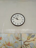康巴丝（Compas）挂钟客厅 12英寸简约静音客厅石英钟表挂墙时钟 C2866 咖色30.5cm 实拍图