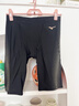 美津浓（MIZUNO）泳裤男士防尴尬大码长款5分裤专业速干抗氯游泳衣装备B1127黑2XL 实拍图