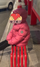 保姆鹅  【风墙】儿童羽绒服宝宝中长款护脸加厚外套保暖童装[NG2664] 石榴粉 140 实拍图