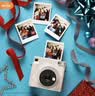 富士（FUJIFILM）【出游季】instax立拍立得一次成像相机 SQUARE SQ1 潮流方形相机 清新配色 新手易上手 旅行拍照  云母白 官配（赠彩色棋盘格配件礼包） 实拍图