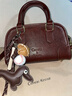 CinvaiKrose赵昭仪同款小c&k包包女包2026新款保龄球包斜挎包生日情人节礼物 咖啡色coffee【送女友老婆女生礼物走心】 实拍图