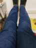 真维斯（Jeanswest）牛仔裤男士2025冬季商务宽松直筒加绒保暖裤男蓝色加绒38 实拍图