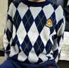 多妙屋男童毛衣儿童春秋纯棉毛线衣大童学院风秋装打底衫60428红色160 实拍图