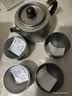 TILIVING(钛立维)纯钛泡茶壶茶具套装功夫茶杯茶漏公道杯上水管抽水管配件 茶壶+茶杯4个 实拍图