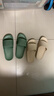 京东京造【糖果拖】拖鞋女士防滑轻便情侣防臭浴室拖凉拖鞋燕麦色36-37 实拍图