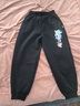 小马宝莉女童裤子秋冬款儿童加绒长裤女孩舒适保暖运动裤卫裤 黑 140 实拍图