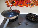 三禾0涂层炒锅无涂层不粘锅钛钢不锈钢电磁炉通用炒菜锅32cmLC32S16 实拍图