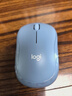 罗技（Logitech）M221 轻音鼠标 无线鼠标 办公鼠标 对称鼠标 带无线微型接收器 雾霭蓝 实拍图