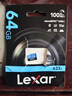 雷克沙（Lexar）64GB TF（MicroSD）存储卡 C10 U3 V30 A1 高速内存卡 读速100MB/s 持久稳定（633x） 实拍图