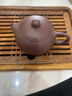 京东京造 宜兴紫砂壶 手工【原矿紫泥】煮茶泡茶壶茶具 西施壶210ml 实拍图