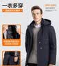 杉杉【可拆内胆】三合一羽绒服男鹅绒中长款加厚保暖爸爸装外套男 实拍图