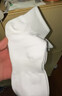 棉小念袜子男士长筒【100%纯棉10A抗菌防臭】纯色白色长袜长筒秋冬季5双 实拍图