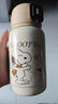 史努比（SNOOPY）儿童保温杯316不锈钢吸管水壶带杯套小学生男女孩便携喝水杯子 紫 实拍图
