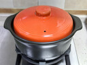 康舒（KANGSHU） 大容量砂锅炖锅家用耐高温陶土沙锅明火燃气陶土煲煮粥煲石锅 橙3.3L+1.1L(3-5人)破损补发 实拍图