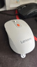 联想（Lenovo）无线蓝牙双模鼠标  便携办公鼠标 人体工程学设计 适用台式机一体机笔记本平板Howard白色 实拍图
