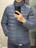 京东京造【air+零压排骨羽绒】轻薄羽绒服男外套冬90鸭绒立领新年薄雾蓝XL 实拍图