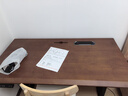 木藝生3cm高端实木电动升降桌电脑桌台式电竞桌子办公书桌可升降工作台 【升级线盒】单电机3cm实木胡桃色 120*60【免费送装】 实拍图