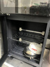 沃家好太太消毒碗筷柜家用商用台立式双门大容量小型饭店厨房酒店餐厅桌面餐具保洁柜高温臭氧红外线消毒 复古黑P185L双门3层【100°光波消毒】 实拍图