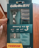 吉列锋速3经典 剃刮胡须刀手动差旅便携款 1刀架4刀头 3层刀片男士情人节礼物 京东自营旗舰 非吉利 年货 实拍图