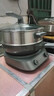 美的（Midea）钛陶电炒锅 电蒸锅宿舍煮锅炒菜专用分体式家用多功能一体电火锅煎锅5.5L多用途锅HCG3218S配蒸笼 实拍图