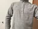 迪卡侬（DECATHLON）保暖户外抓绒衣外套男女运动宽松秋摇粒绒外套冲锋衣内胆 男款-半拉链-浅灰色 2XL 实拍图