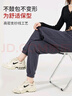 浪莎运动裤女加绒秋冬季加厚宽松束脚显瘦保暖外穿裤子休闲灰色卫裤 实拍图