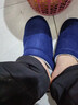回力棉拖鞋男女士加绒秋冬季室内防臭滑保暖棉拖鞋HL0006蓝色42-43码 实拍图