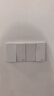 施耐德电气 双开双控开关 86型二开开关面板 墙壁电源开关插座 皓呈奶油白色 实拍图