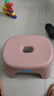 换鞋凳小凳子座椅小板凳可叠放加厚塑料凳高级感儿童学生寝室矮凳 樱花粉1个 实拍图