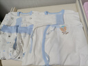 棉芹 新生儿衣服婴儿春秋款连体衣贴身纯棉睡衣0-3个月宝宝打底内衣 浅蓝小熊【2件装 四季款】 52cm [新生儿5-8斤以下或待产] 实拍图